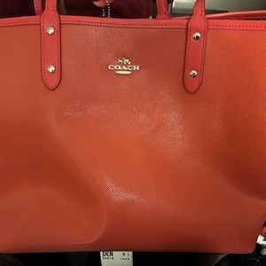 Orange coach bag